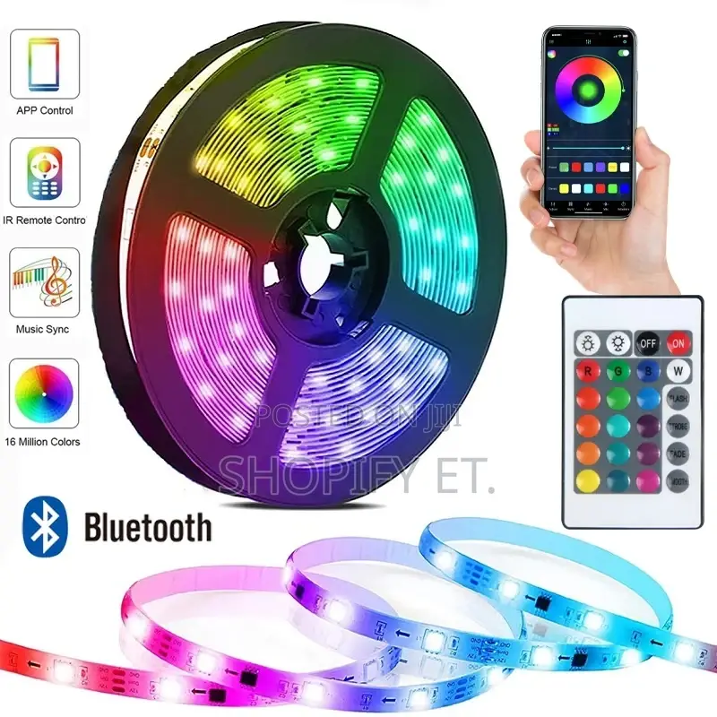 LED Strip Light + Bluetooth (5m)