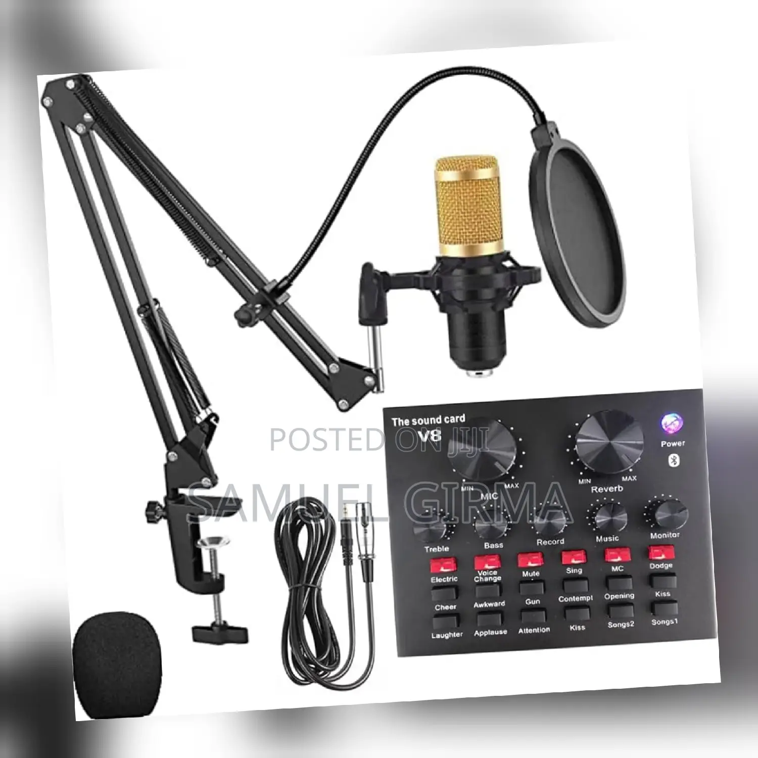 √V8 Live Soundcard Professional Condenser Microphone