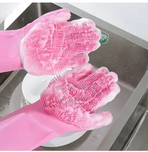2pcs Silicone Dish Washing Glove