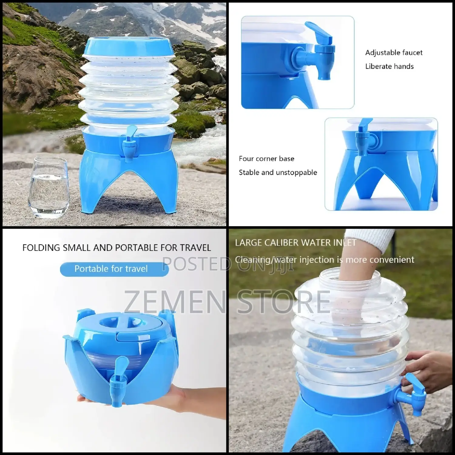 High Quality Outdoor Car Folding 5.5L Water Bucket