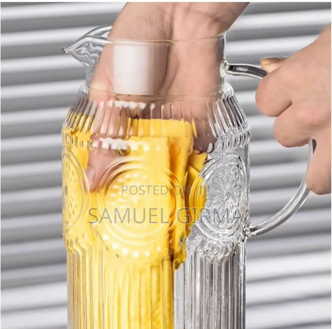√7pcs Retro Water Glass Set With Flower Pattern