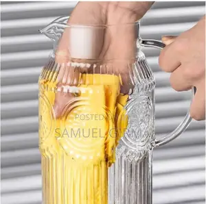 √7pcs Retro Water Glass Set With Flower Pattern