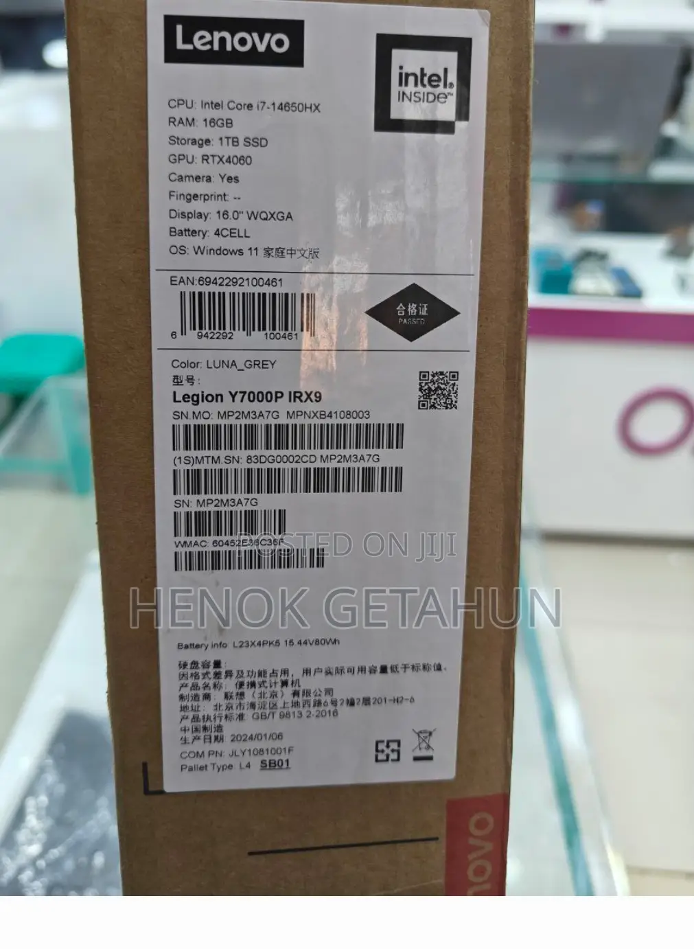 New Laptop Lenovo Legion 5 16GB Intel Core I7 SSD 1T