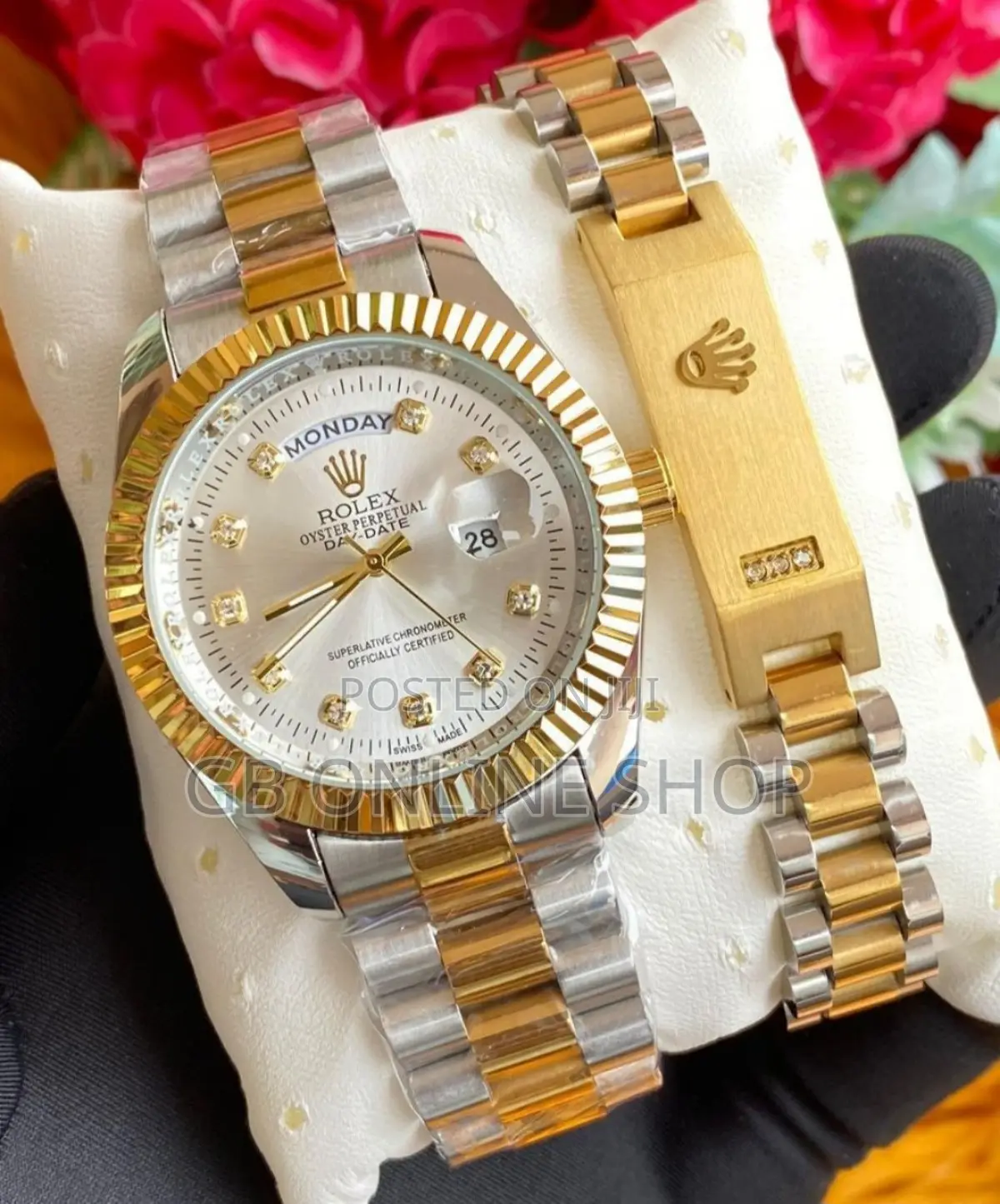 Rolex Watch With Bracelet + Luxury Watch Box
