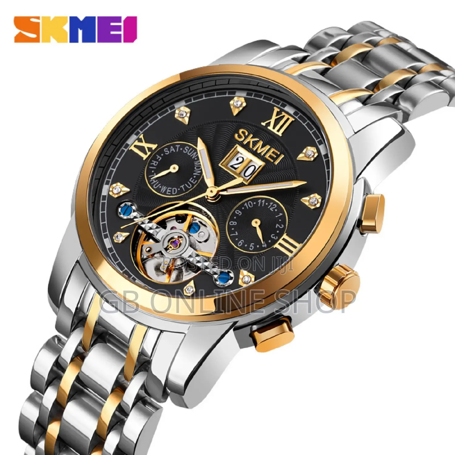 SKMEI Mechanical Stainless Steel Automatic Luxury Watch