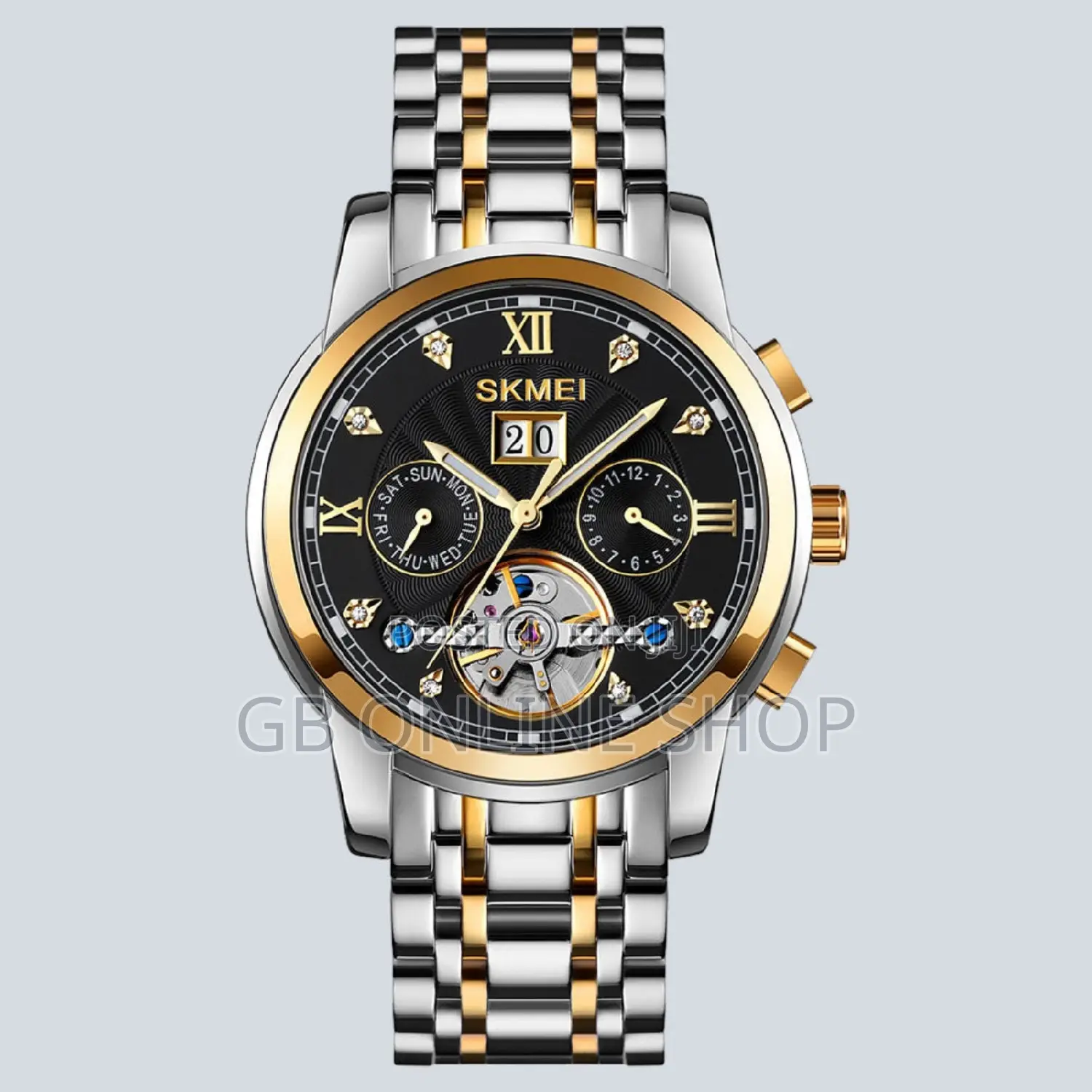 SKMEI Mechanical Stainless Steel Automatic Luxury Watch