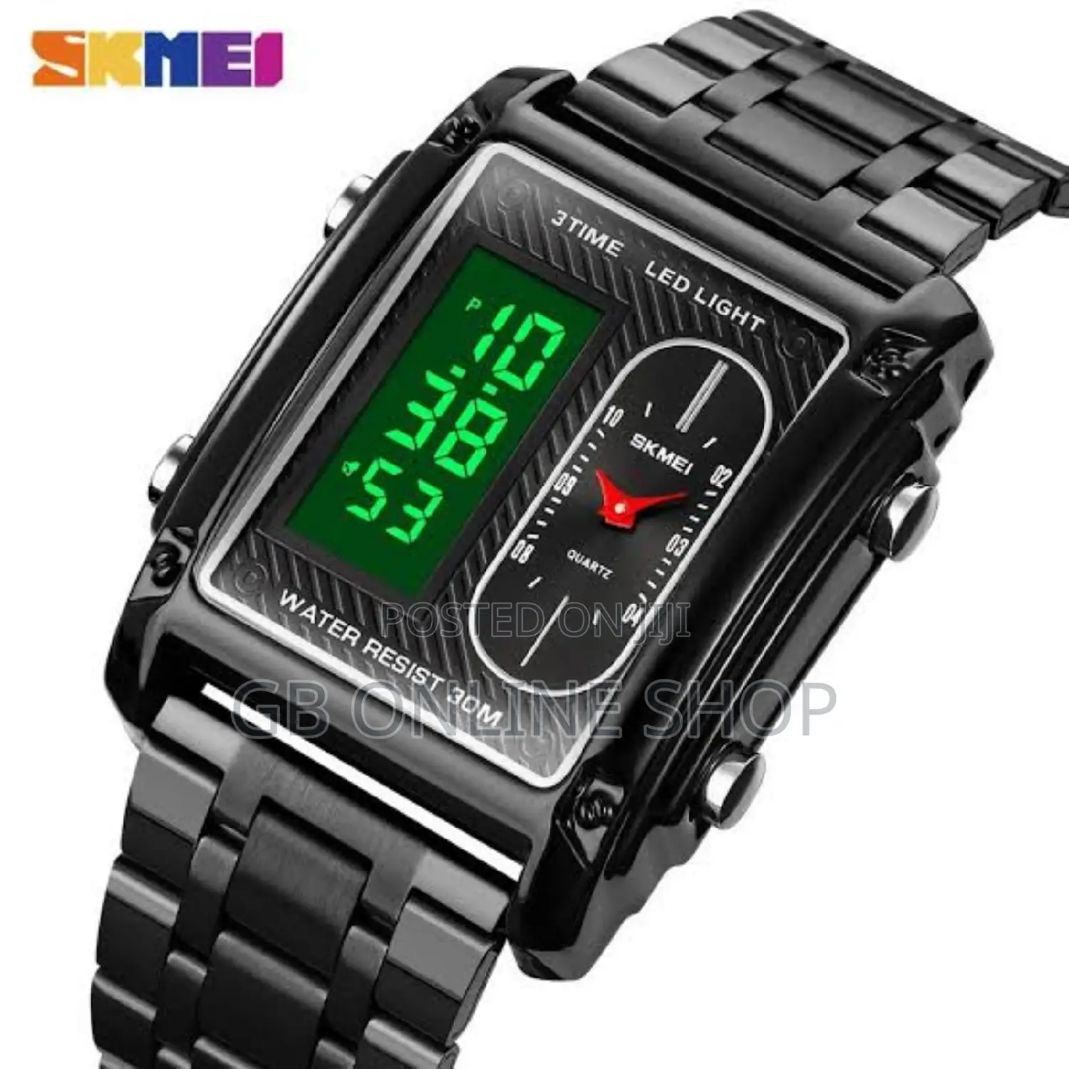 SKMEI 1868 Watch for Men Casual Luminous 3 Time Watch
