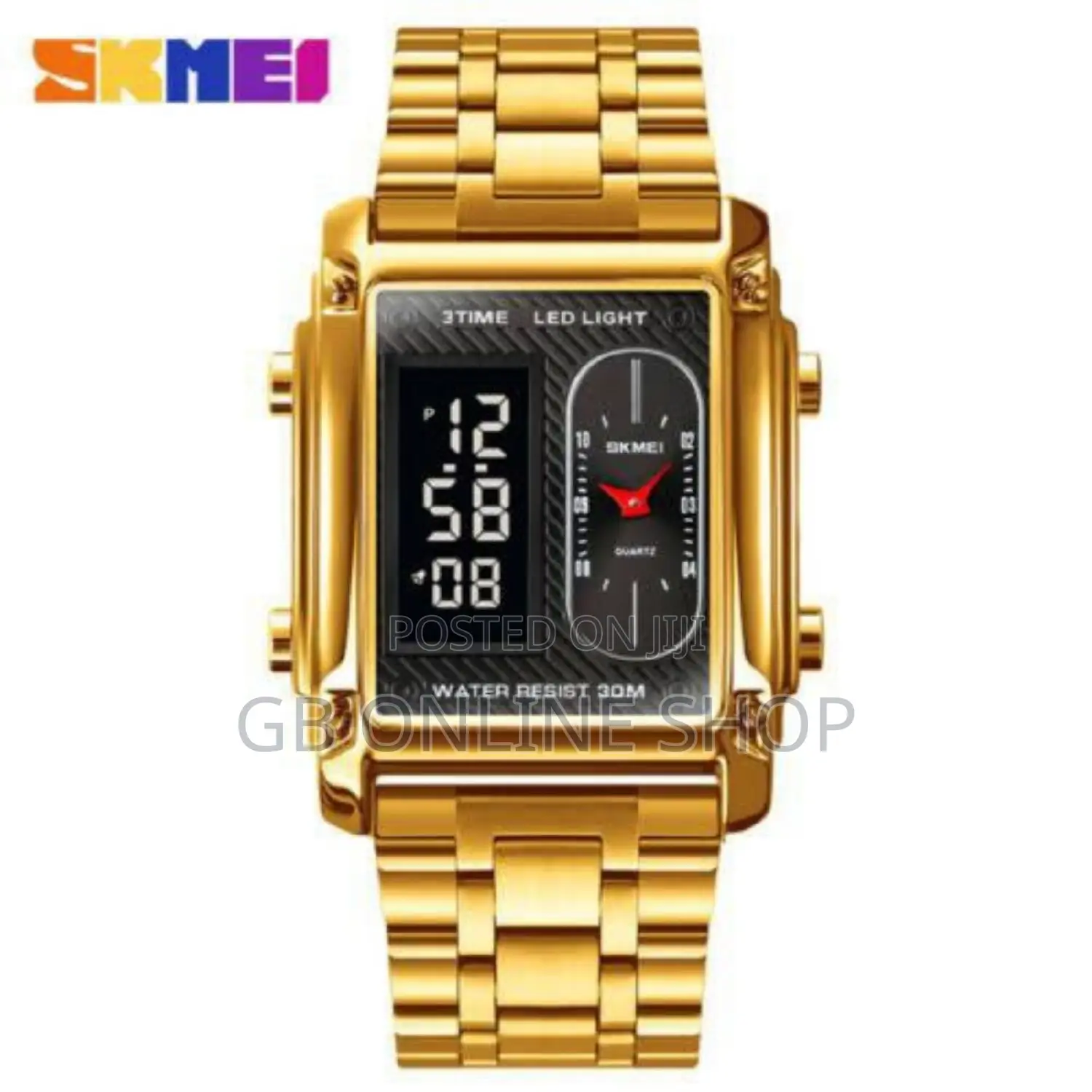 SKMEI 1868 Watch for Men Casual Luminous 3 Time Watch
