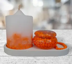 Candle With Jewelry Holder