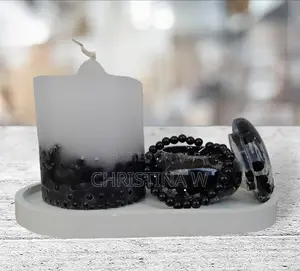 Candle With Jewelry Holder