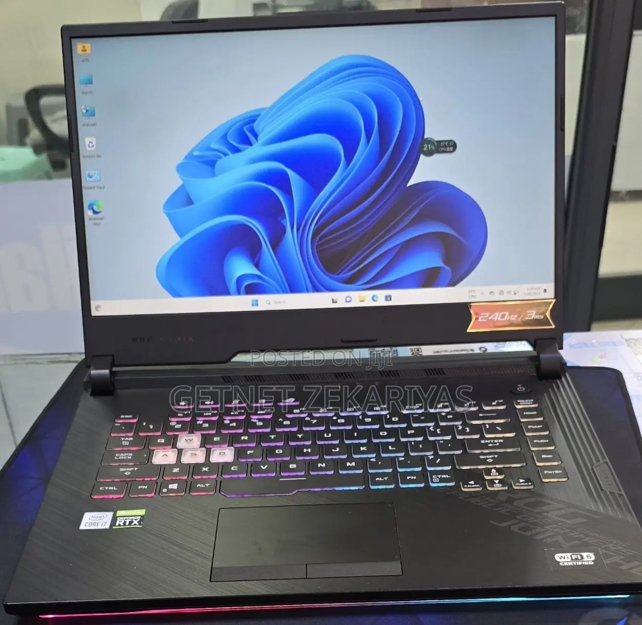 New Laptop Asus ROG Strix G15 16GB Intel Core I7 SSD 1T