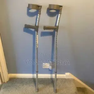 Photo - ክራንች Forearm Crutches?(2 Units, Open Cuff), Folding Crutches