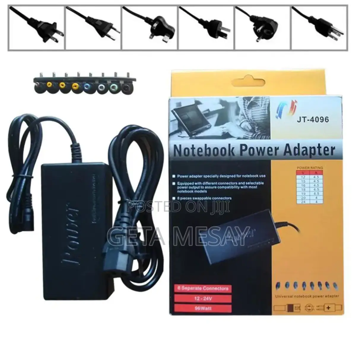 Universal Notebook Laptop Power Adapter Charger 12v - 24v 4a