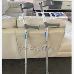 Photo - Elbow Crutches 1pair耳for Elderly,Disabled,Grey甌crutches晃cl