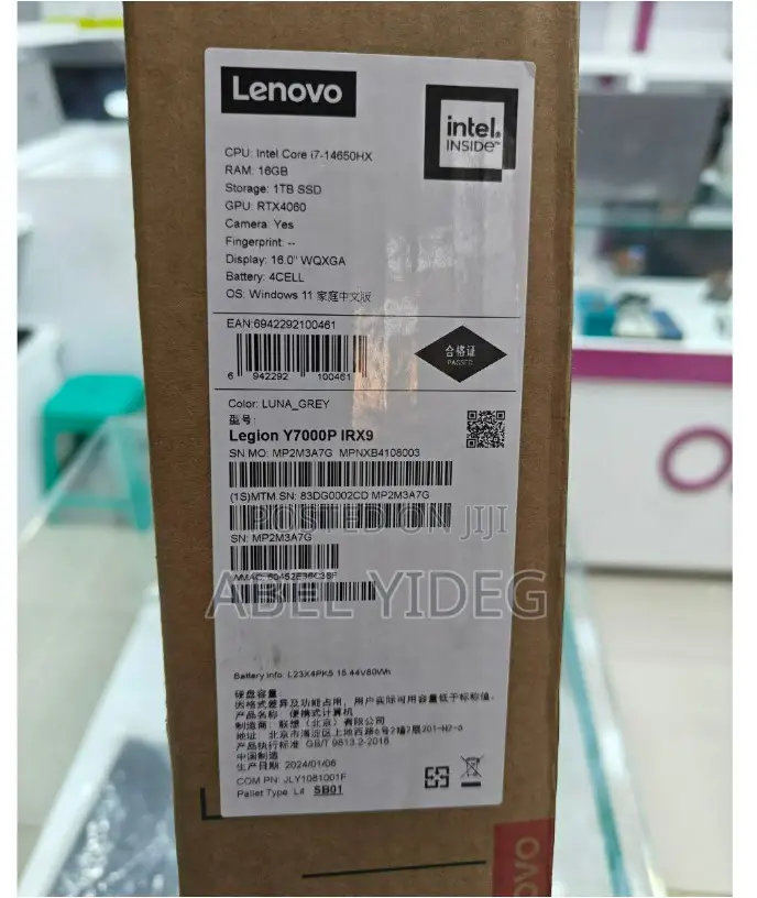 New Lenovo Legion Y7000P IRX9 Gaming Laptop 16GB Intel Core I7 SSD 1T