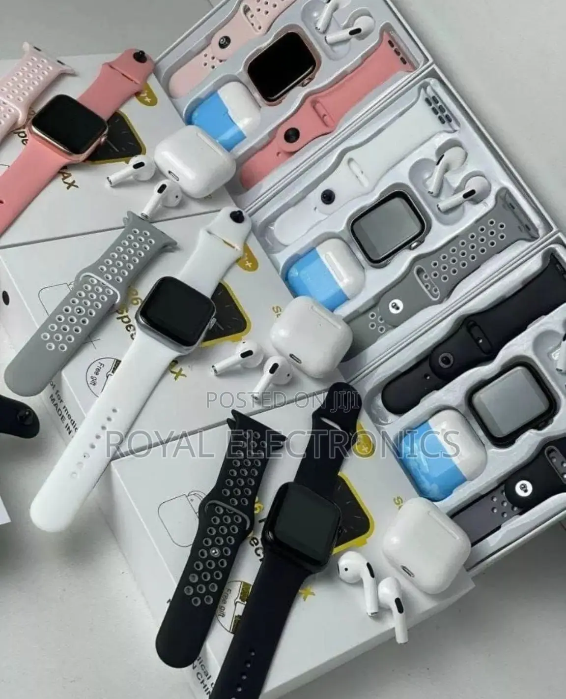 1 ስማርት ሰአት + 1 Airpods + 2 ተቀያሪ ማሰሪያ