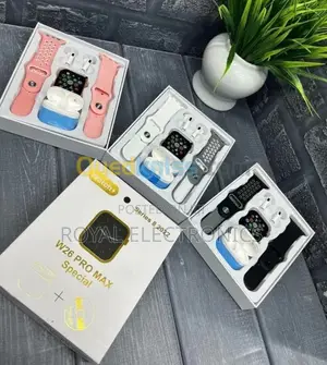 1 ስማርት ሰአት + 1 Airpods + 2 ተቀያሪ የሲልከን ማሰሪያ በአንድ ፓኬጅ ውስጥ