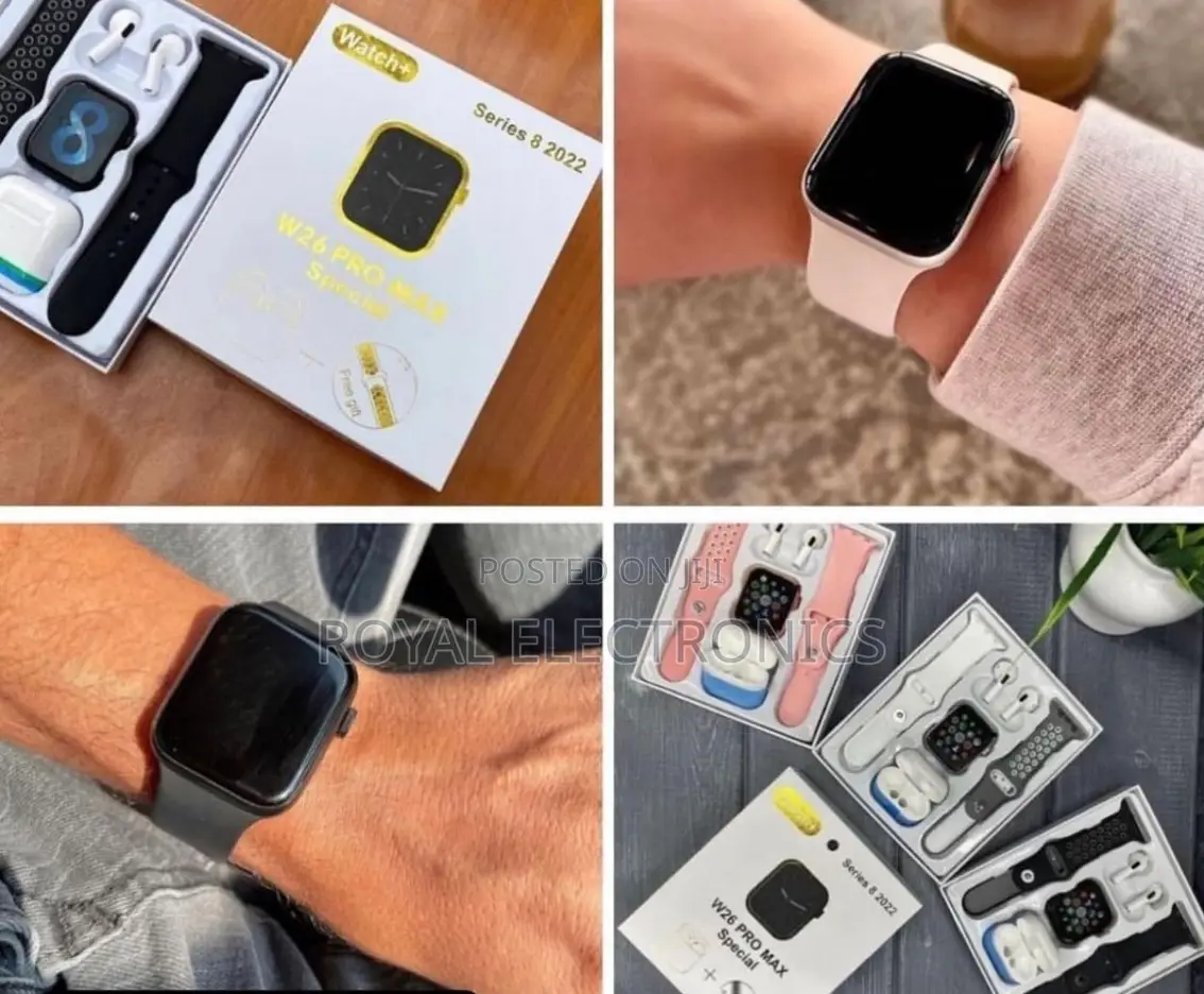 አዲስ ሞዴል ስማርት ሰአት + Wireless Earphone + 2 ማሰሪያ ከልዩ ቅናሽ ጋር