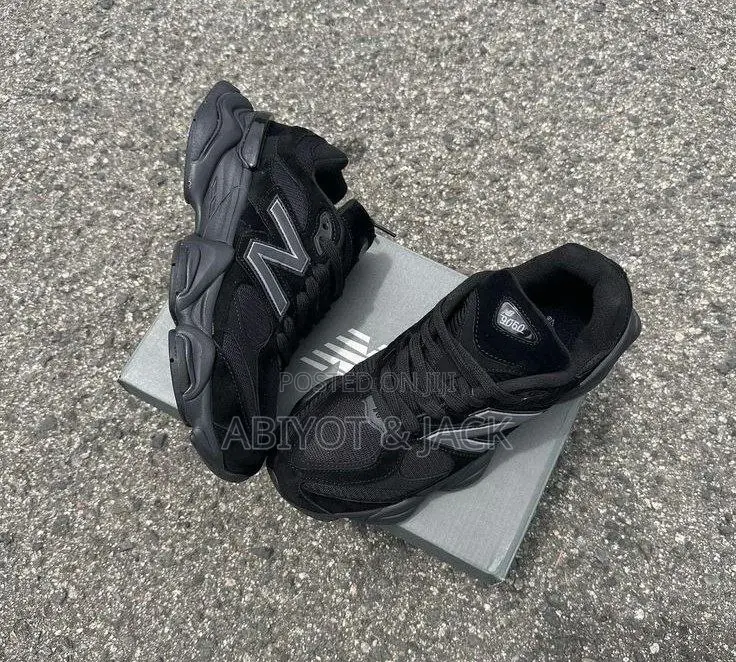 New Balance 9060 Triple Black Sneaker Shoes