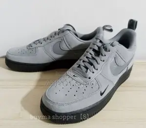 Photo - Nike Air Force 1'07 LV8 Cool Grey Reflective Swoosh Shoes