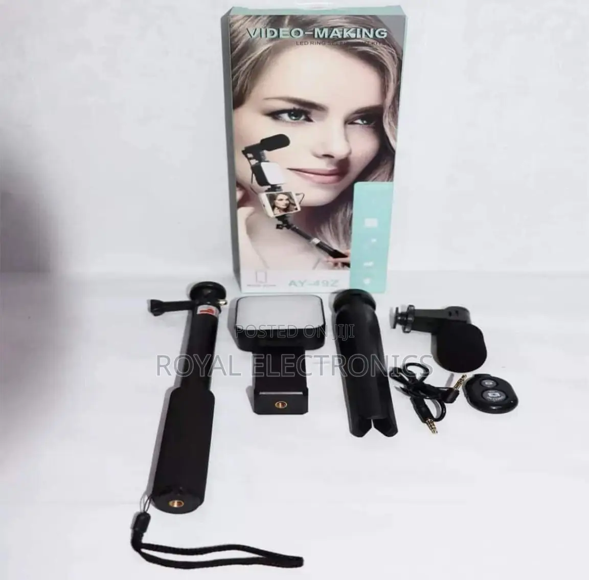 LED Ring Selfie Light Kits With Tripod With Cold Shoe Mic