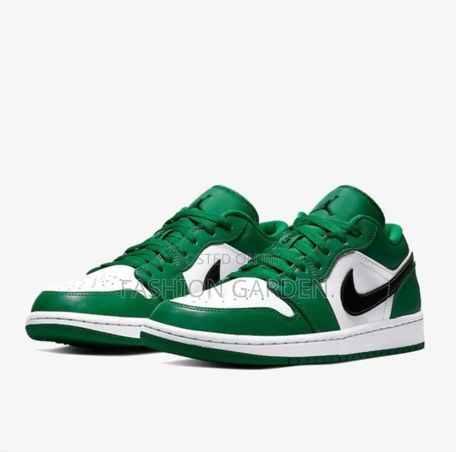 Original Nike Air Jordan 1 Pin Green Low Shoes for Men's