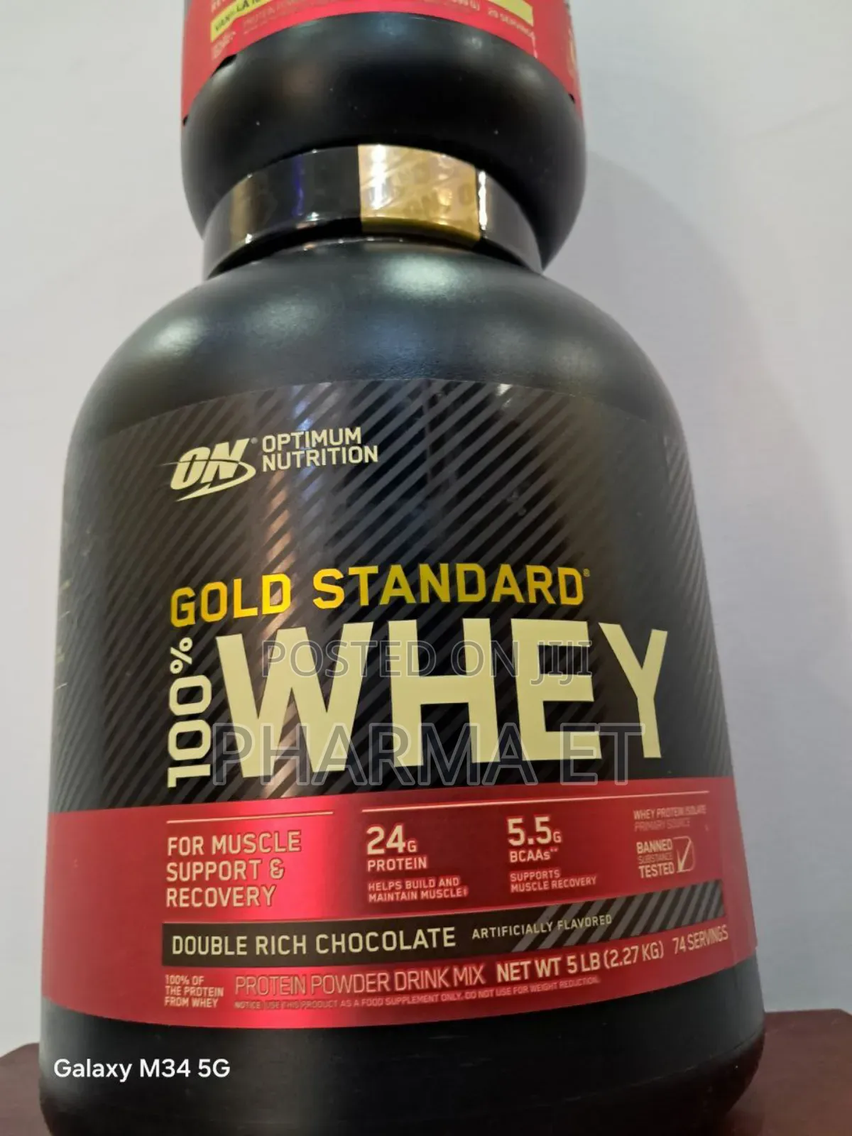 Optimum Nutrition Whey 2.27kg 74 Serving With Free Delivery