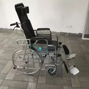 Wheelchair形high Recline然 Back Folding昂commode Wheelchair