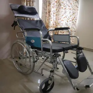 Photo - Bedside Wheelchair云elder Reclining坌 Portable Mesh Breathable