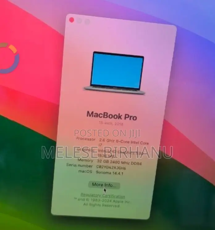 New Laptop Apple MacBook Pro 2018 32GB Intel Core I7 SSD 1T