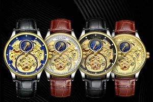 Tevise Automatic Laser Strap Watch