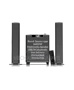 Photo - Sayona Apps 16000w Multimedia Speaker USB,FM,Bluetooth