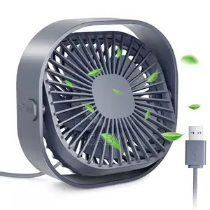 Mini Multifunctional Desktop Fan With USB Chargin Led Light