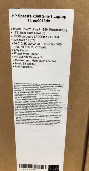 New Laptop HP Spectre 14 16GB Intel Core I7 SSD 1T