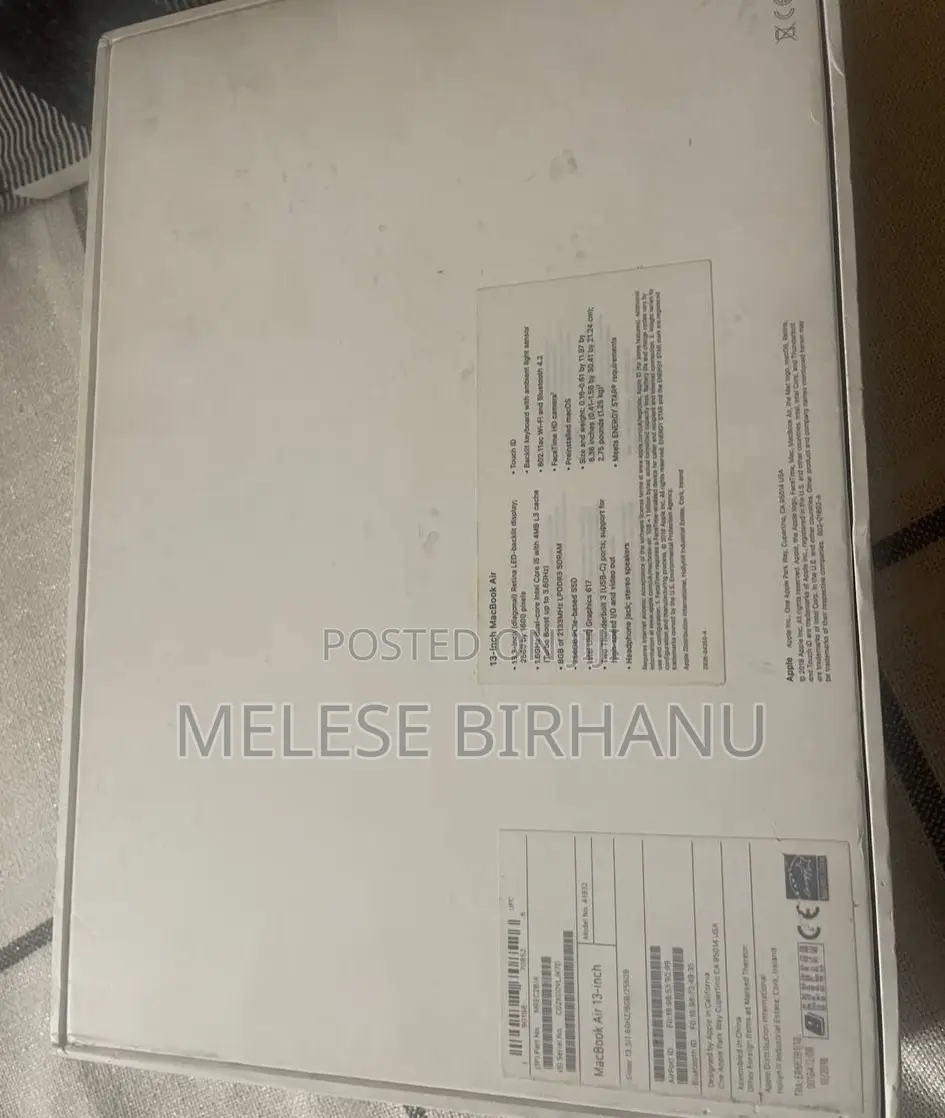 New Laptop Apple MacBook Air 2018 8GB Intel Core I5 SSD 256GB