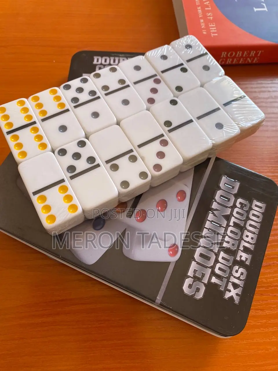 Professional Dominoes Game Double Six Color Dot Set of 28