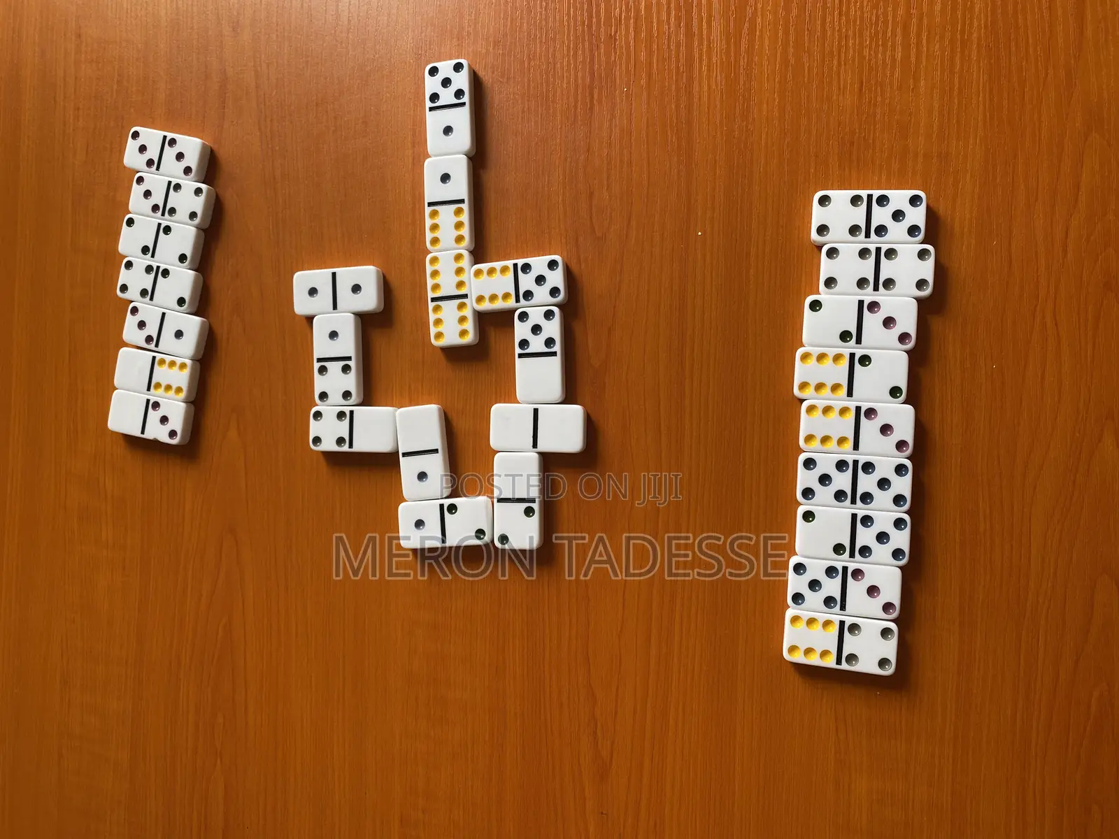 Professional Dominoes Game Double Six Color Dot Set of 28