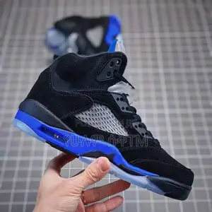 Original Air Jordan 5 Retro‘Racer Blue’ Hi Shoes