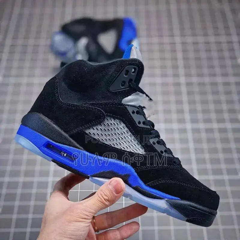 Original Air Jordan 5 Retro‘Racer Blue’ Hi Shoes