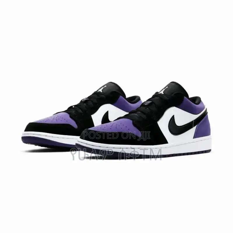 Original Nike Air Jordan 1 Low Court Purple Shoes