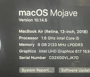 New Laptop Apple MacBook 2018 8GB Intel Core I5 SSD 256GB