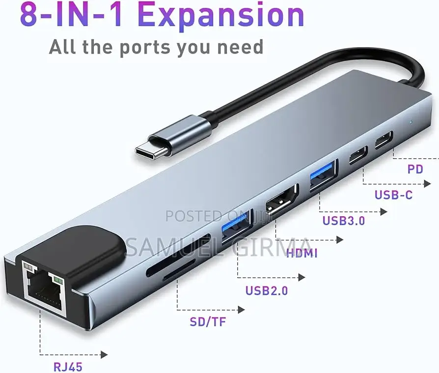 √8in1 USB C Hub Adapter