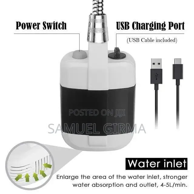 √Portable Outdoor Shower Pump