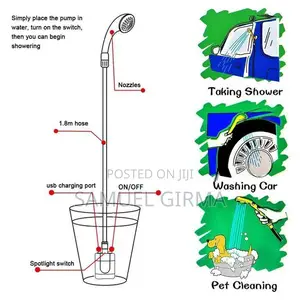 √Portable Outdoor Shower Pump