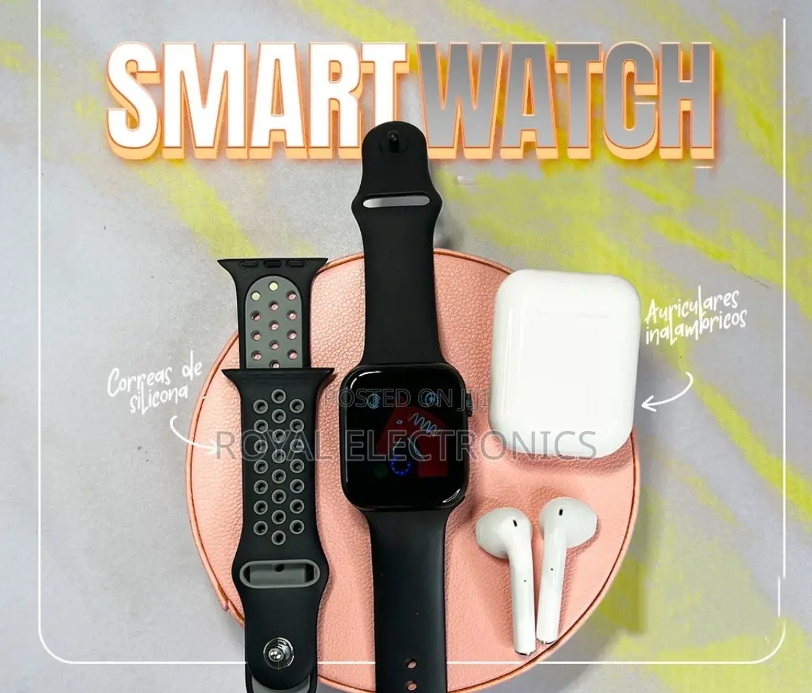 Special Edition ስማርት ሰአት + Bluetooth ኤርፎን + 2 ሲልከን ማሰሪያ