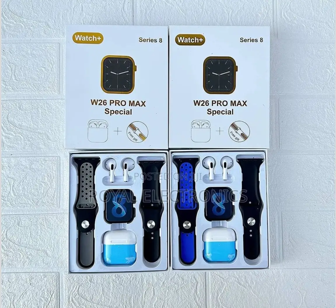 Smart Watch With Free Bracelet And Bluetooth Earphone