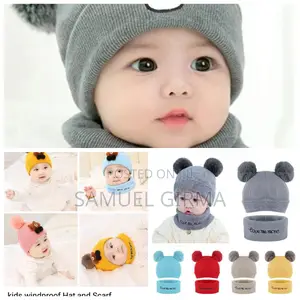 Photo - √Kids Wind Proof Hat and Scarf