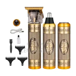 Professional Three-in-One Electric Trimmer Including Nose