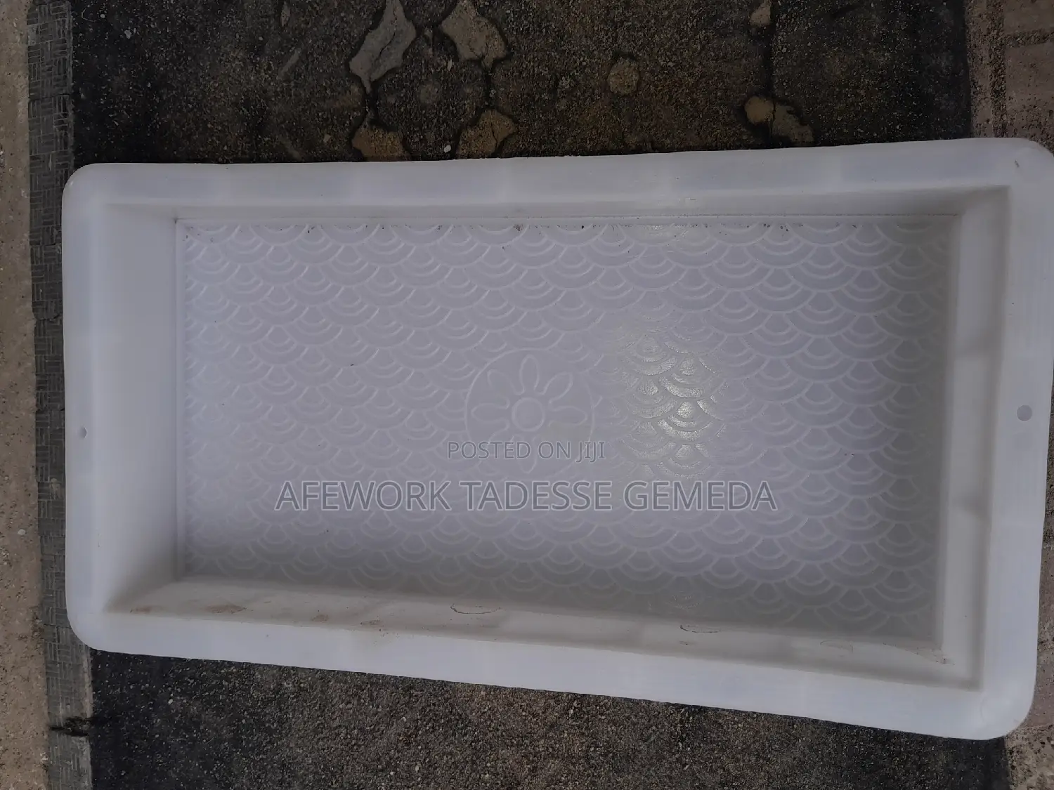 Plastic Mold Size 15×30cm Currently Addis Ababa Road Design