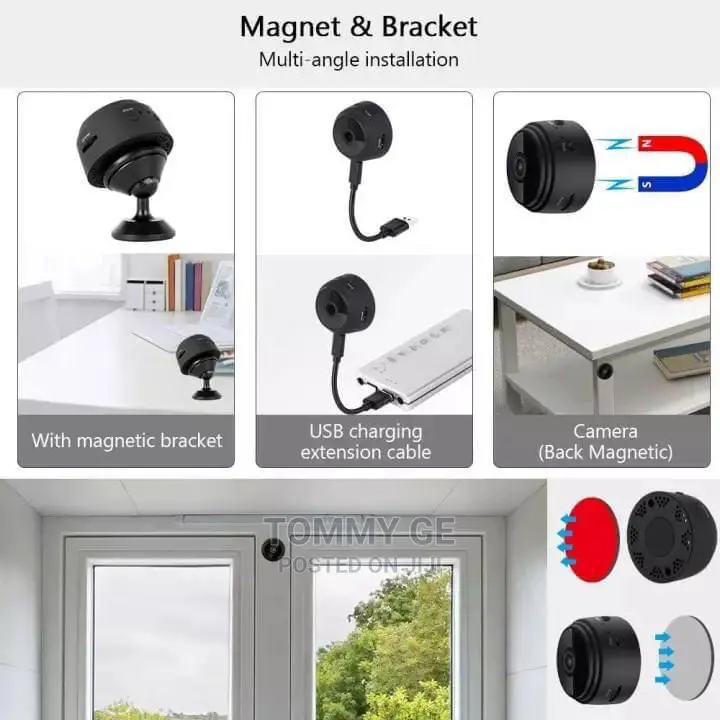 Mini Wireless Camera HD 1080p በጥራት የሚቀርፅ